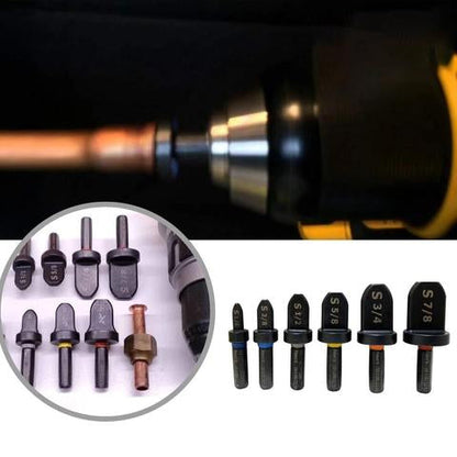 Copper Pipe Swaging Tool Set for Drill-Powered Flaring of Copper and Aluminum Tubing