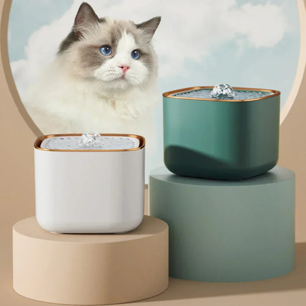 Ultra-Quiet 3L Pet Water Fountain with Filtered Flow and USB-Powered Pump System