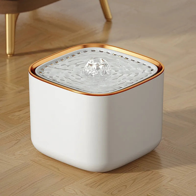Ultra-Quiet 3L Pet Water Fountain with Filtered Flow and USB-Powered Pump System