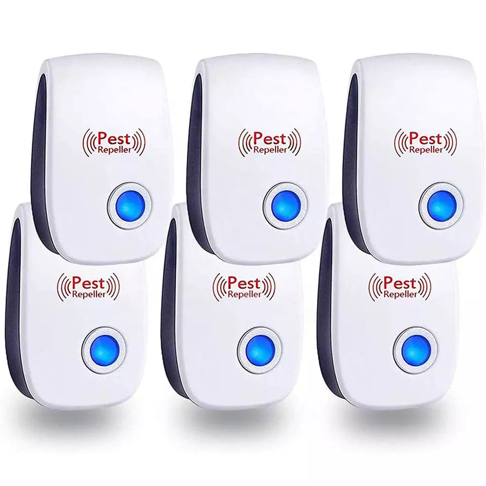 Ultrasonic Electromagnetic Pest Repeller - Chemical-Free Indoor & Outdoor Control