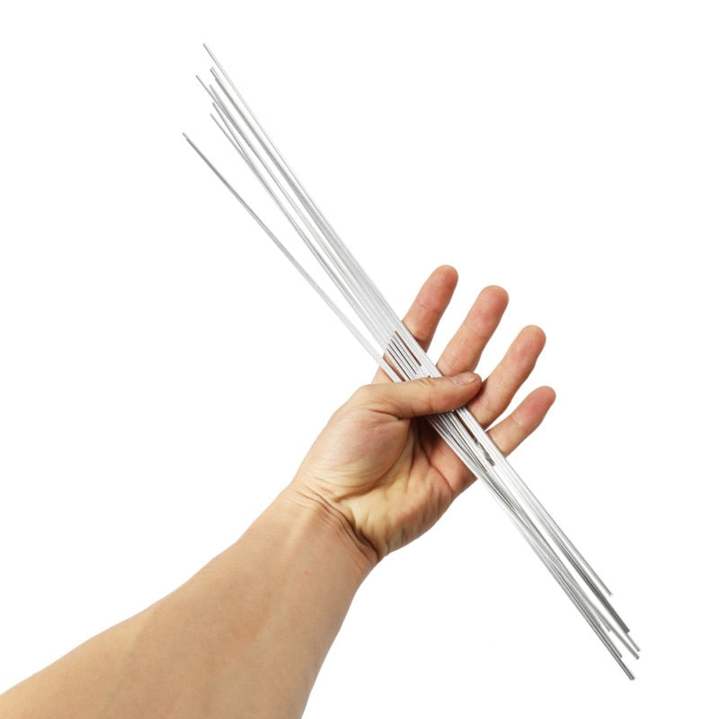 Aluminum Welding Rods for Low-Temperature Metal Repair Projects, 50 Pieces Included