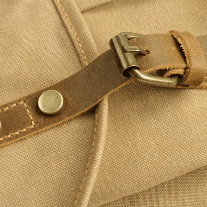 WessPack Durable Canvas Backpack with Padded Straps, Reinforced Buckles and Multiple Pockets