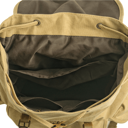 WessPack Durable Canvas Backpack with Padded Straps, Reinforced Buckles and Multiple Pockets
