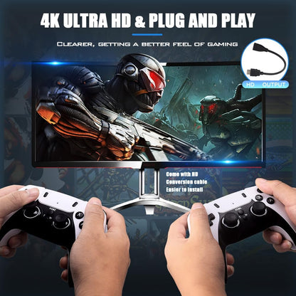 Wireless Retro Game Console with 40,000+ Games, 4K HDMI and Dual Wireless Controllers