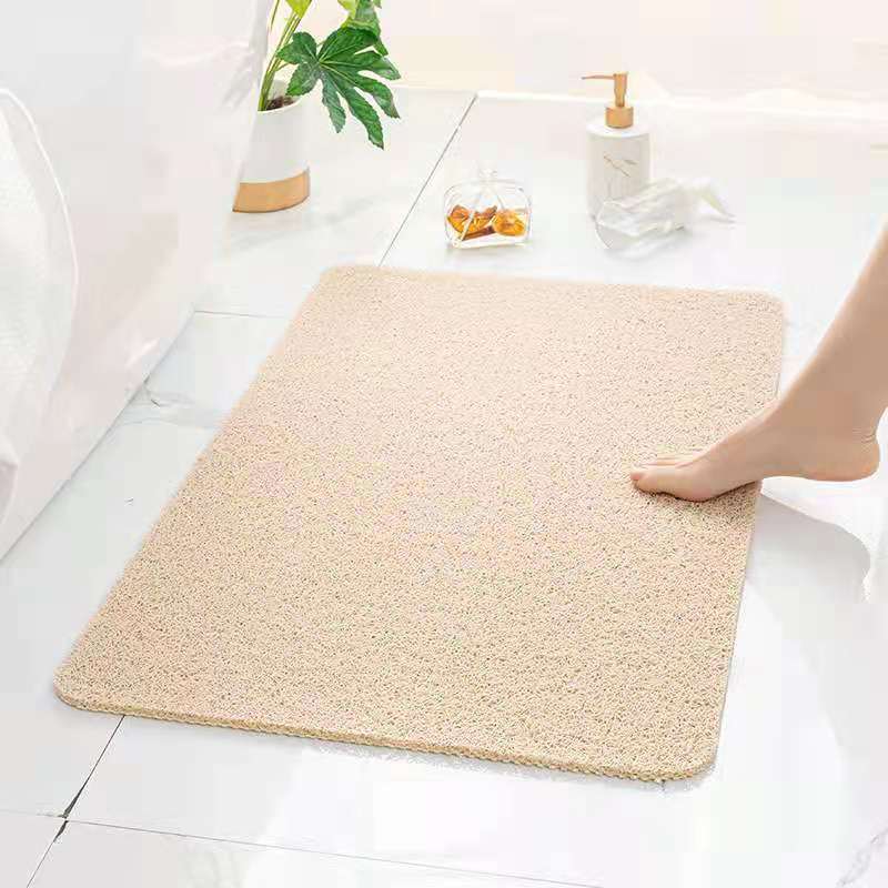 Non-Slip Loofah Bath Mat with Drainage Holes for Safer Showers and Bathroom Floors