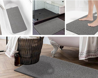 Non-Slip Loofah Bath Mat with Drainage Holes for Safer Showers and Bathroom Floors