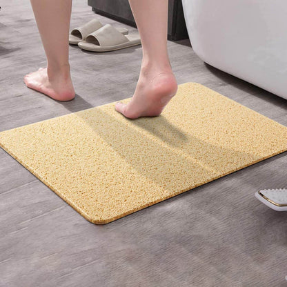 Non-Slip Loofah Bath Mat with Drainage Holes for Safer Showers and Bathroom Floors