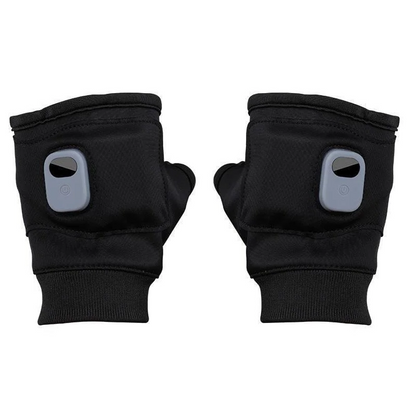 USB C Rechargeable Heated Fingerless Gloves with Three Heat Levels 1800mAh Battery One Size