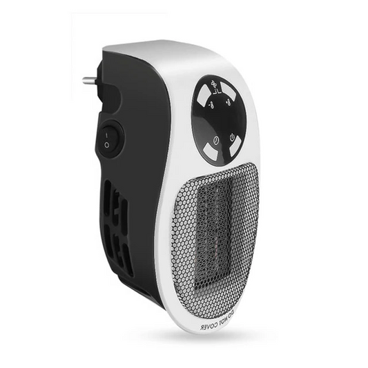 500W Mini Portable Electric Heater with Remote Control and 12 Hour Timer Compact Quiet Fan Heater