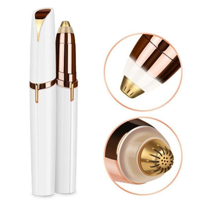 Painless Eyebrow Epilator PRO with Gold-Plated Head for Face, Chin and Neck Hair