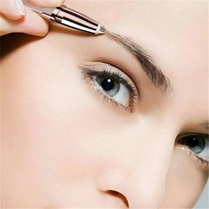 Painless Eyebrow Epilator PRO with Gold-Plated Head for Face, Chin and Neck Hair