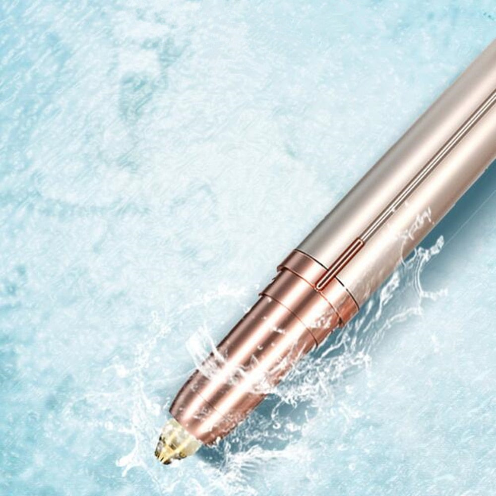 Painless Eyebrow Epilator PRO with Gold-Plated Head for Face, Chin and Neck Hair