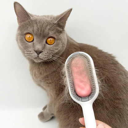Gentle Pet Deshedding and Grooming Brush for Cats and Dogs with Short or Long Coats