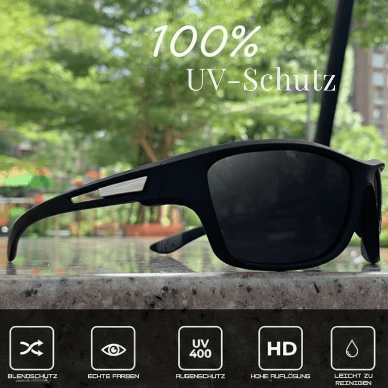 Polarized Sports Sunglasses - UV400 Protection, Lightweight Sturdy Frame Design