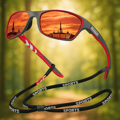 Polarized Sports Sunglasses - UV400 Protection, Lightweight Sturdy Frame Design