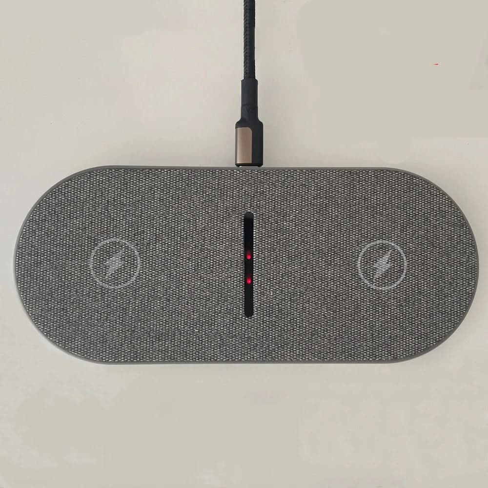 40W Dual Wireless Charging Station for iPhone, AirPods, Samsung & Other Qi Devices