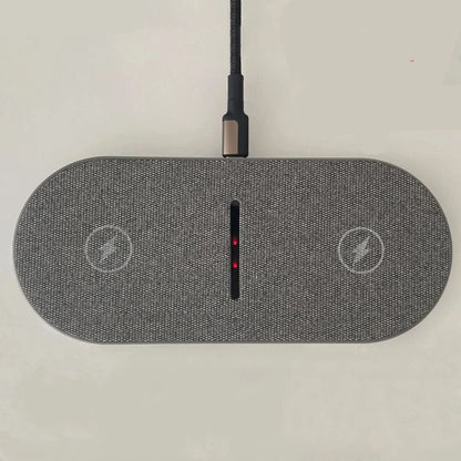 40W Dual Wireless Charging Station for iPhone, AirPods, Samsung & Other Qi Devices