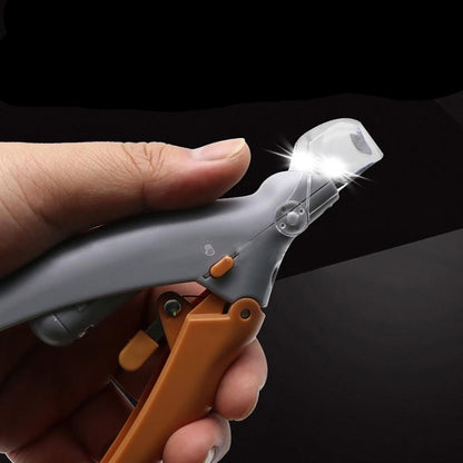 Professional Pet Nail Clipper with LED Light and 5x Magnification for Safe Trims