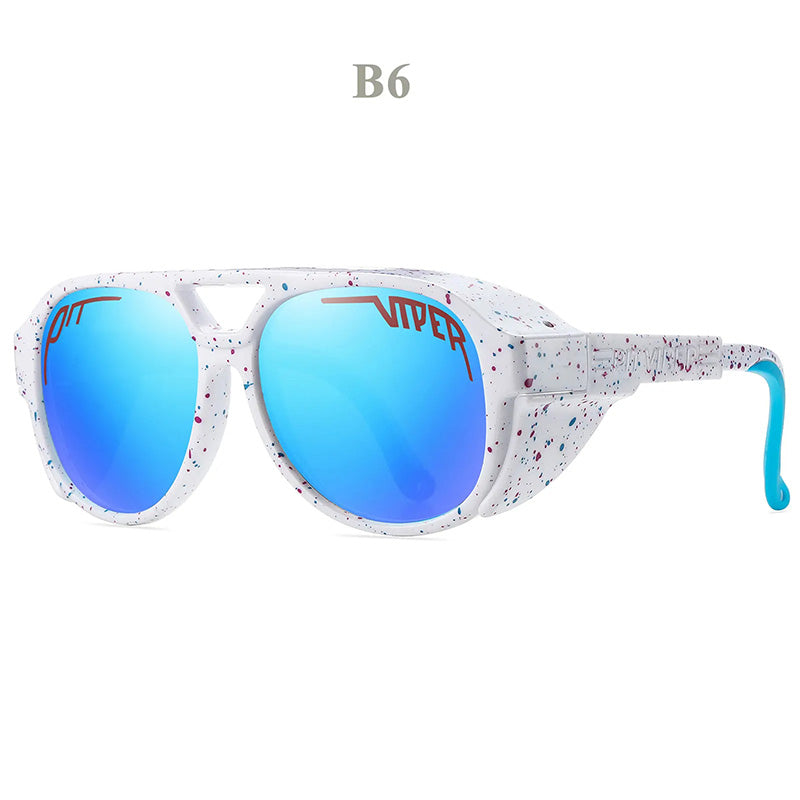 Windproof UV400 Motorcycle Sunglasses with Lightweight TR90 Frame, TAC Lenses and Helmet Fit