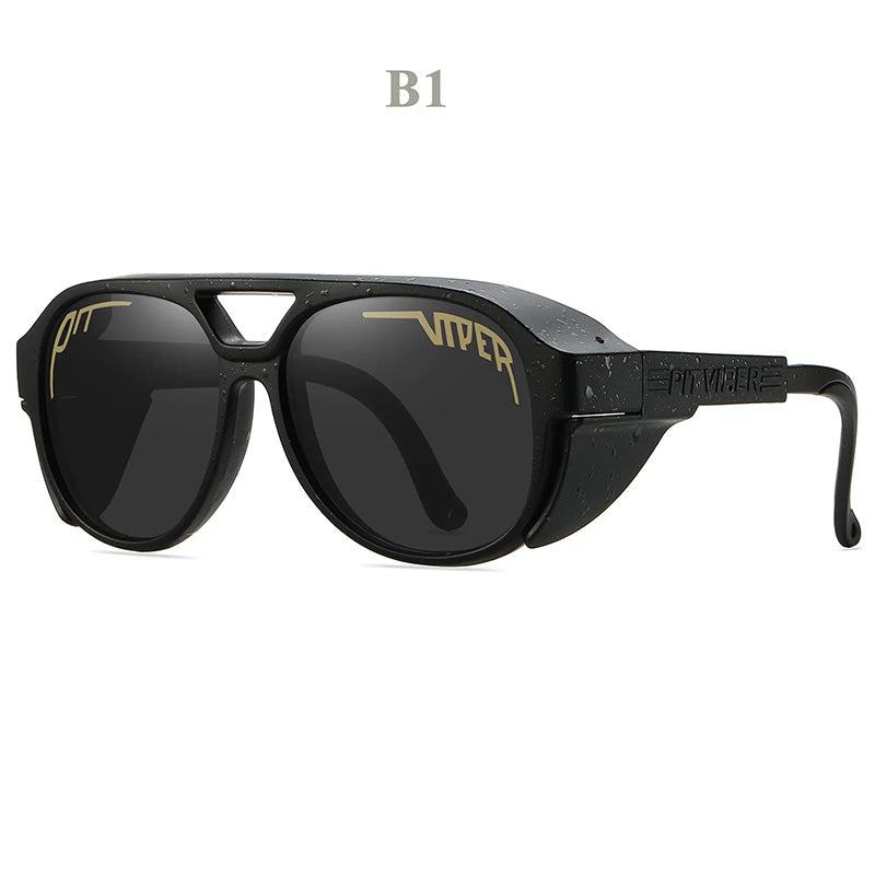 Windproof UV400 Motorcycle Sunglasses with Lightweight TR90 Frame, TAC Lenses and Helmet Fit