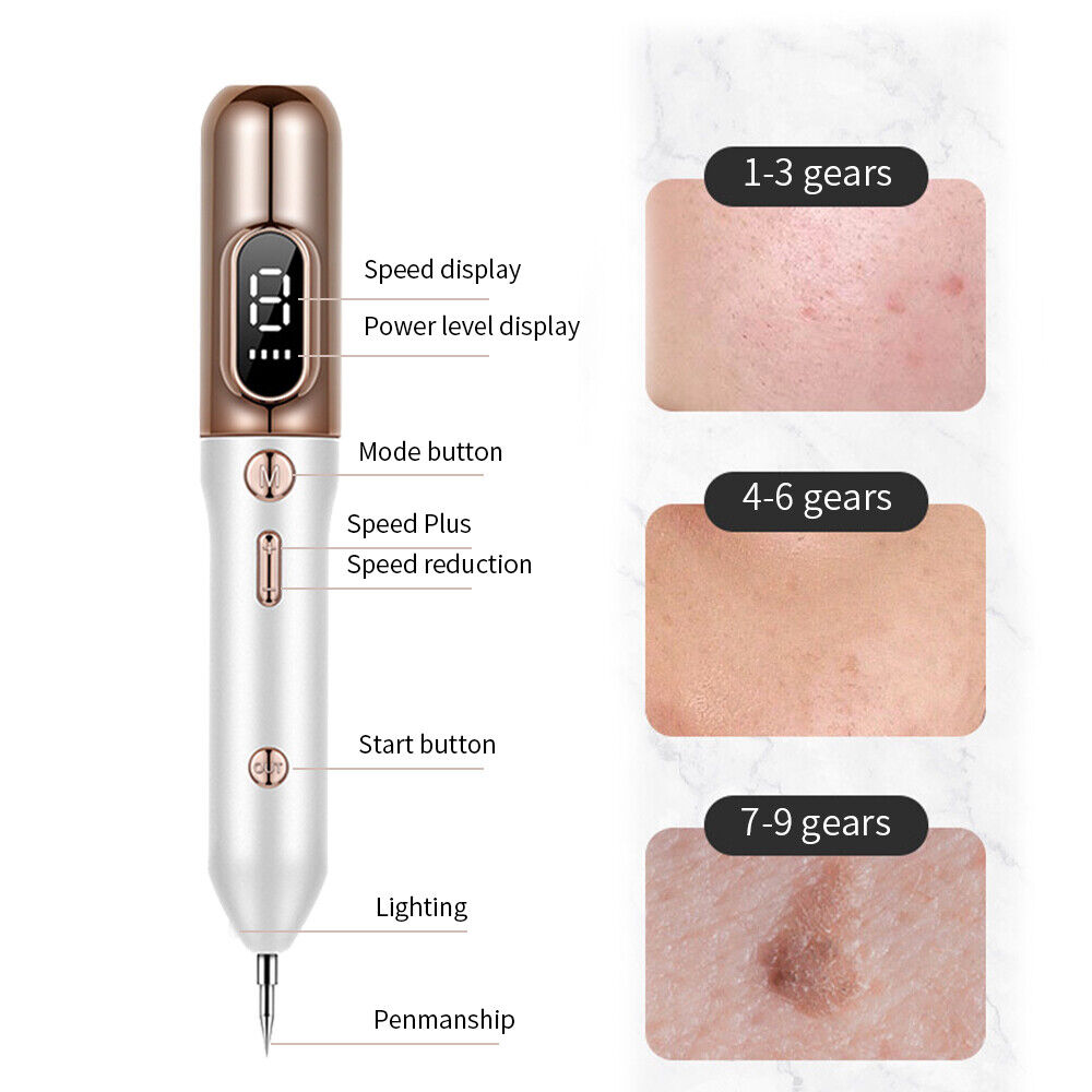 Precision Plasma Pen for Skin Spots and Blemishes, Handheld Skin Care Pen with Multiple Attachments