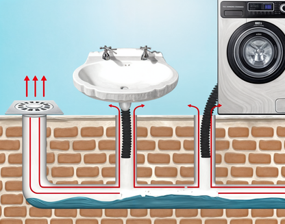 Odor Control Seal for Drains with Auto-Close Function and Flexible Silicone Design