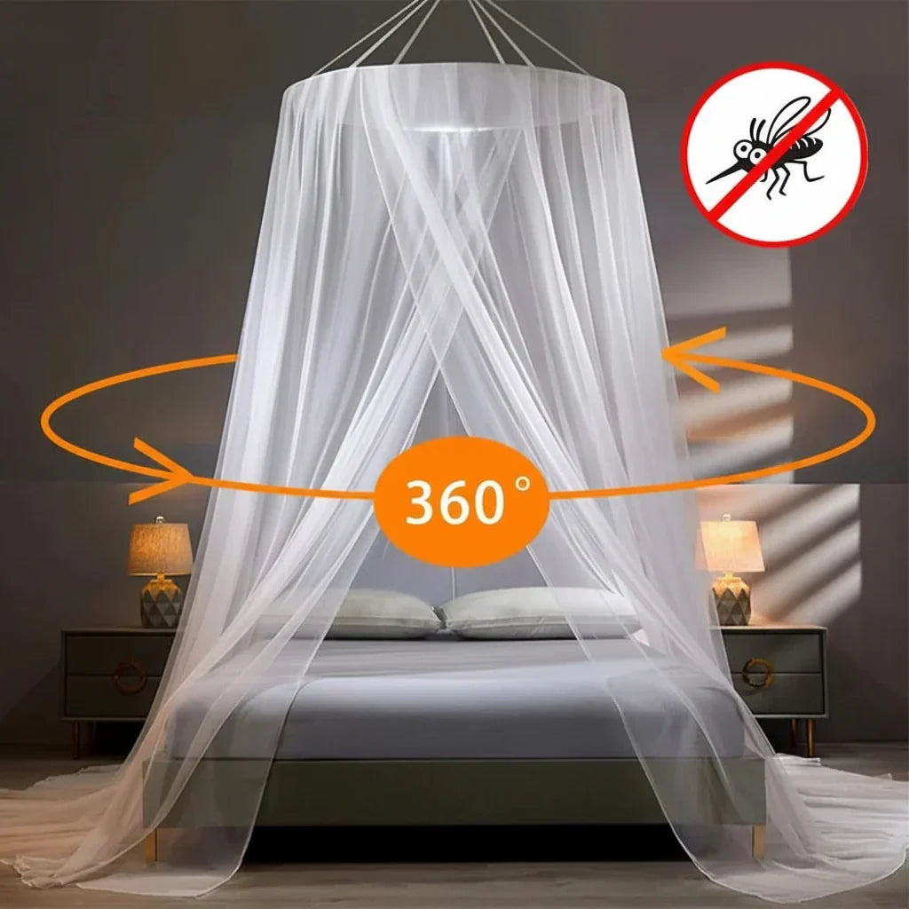 Foldable Bed Canopy Mosquito Net - Breathable Mesh for Home & Camping