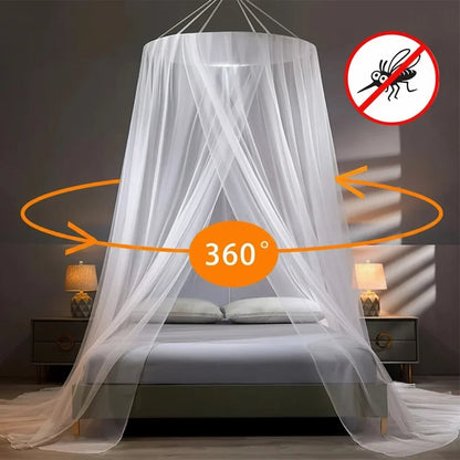 Foldable Bed Canopy Mosquito Net - Breathable Mesh for Home & Camping