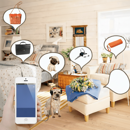 Bluetooth Tracker for Pets & Belongings with Geo-Fencing Alerts, App Control & 6-Month Battery