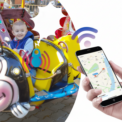 Bluetooth Tracker for Pets & Belongings with Geo-Fencing Alerts, App Control & 6-Month Battery