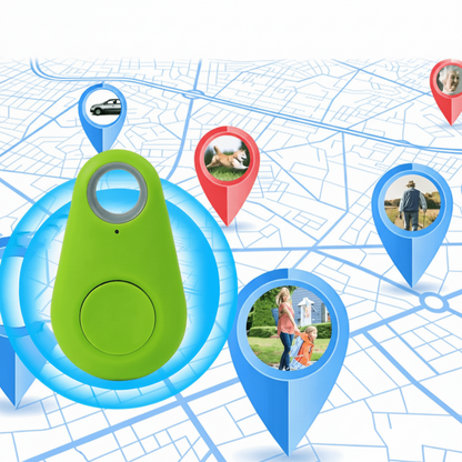 Bluetooth Tracker for Pets & Belongings with Geo-Fencing Alerts, App Control & 6-Month Battery
