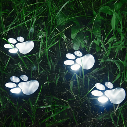 Paw Print Solar Path Lights