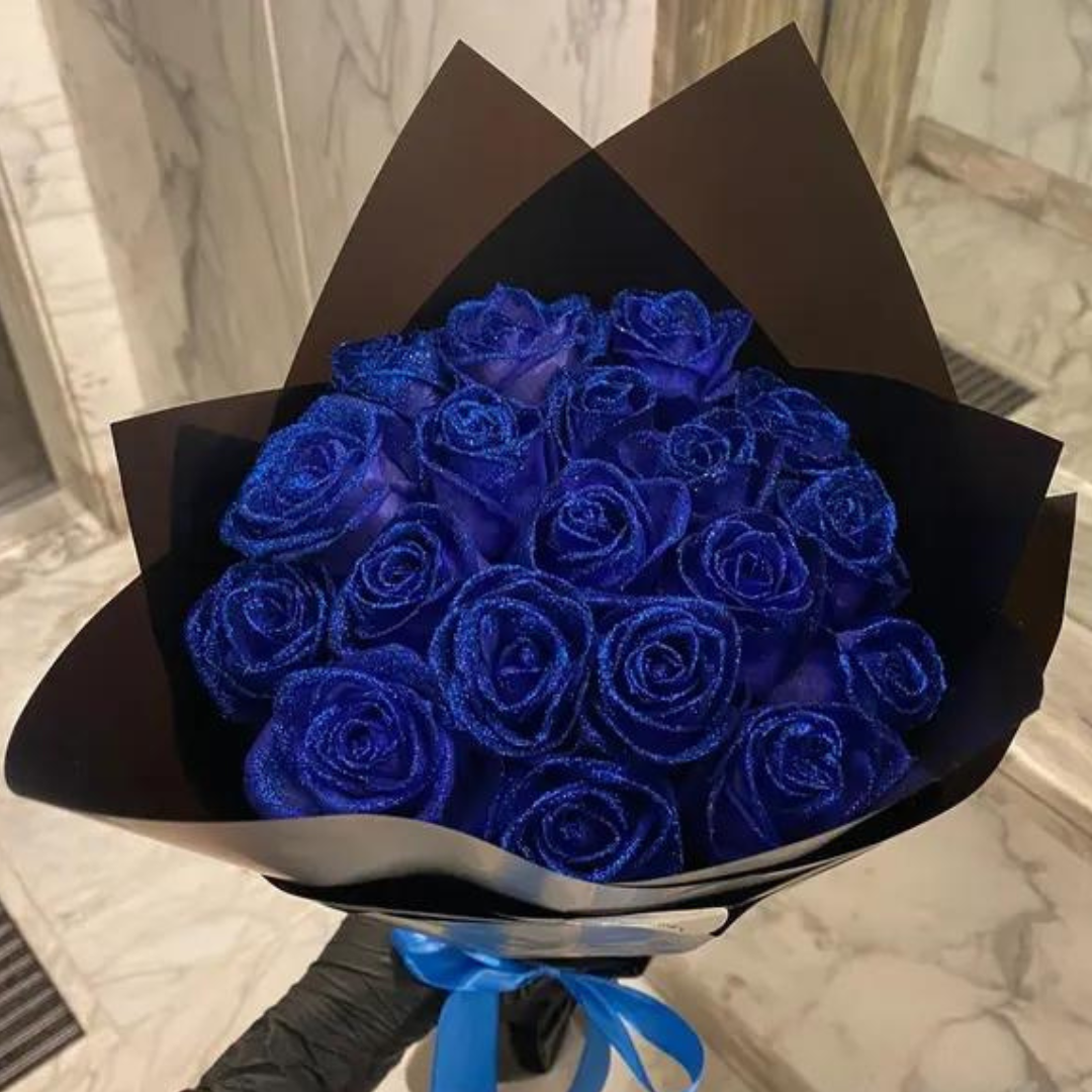 Glittering Roses in Glass Dome - LED Light Keepsake Gift for Anniversaries & Birthdays