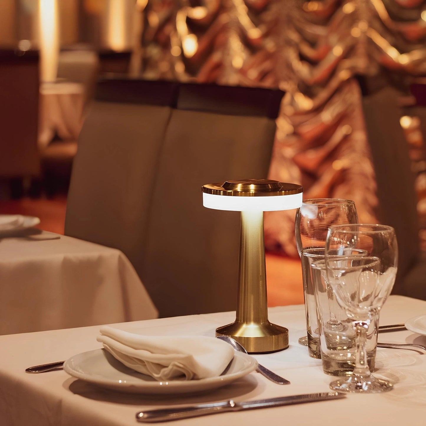 Cordless Rechargeable LED Table Lamp with Dimmable Brightness and USB-C Charging