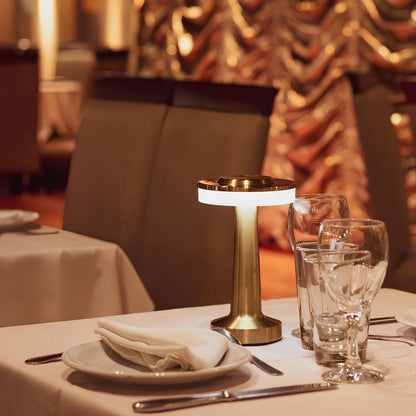 Cordless Rechargeable LED Table Lamp with Dimmable Brightness and USB-C Charging