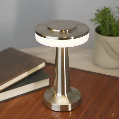 Cordless Rechargeable LED Table Lamp with Dimmable Brightness and USB-C Charging