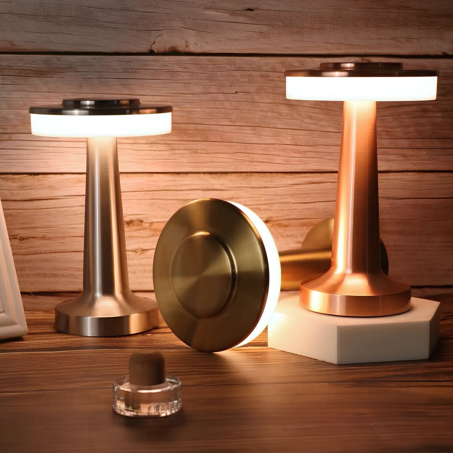 Cordless Rechargeable LED Table Lamp with Dimmable Brightness and USB-C Charging