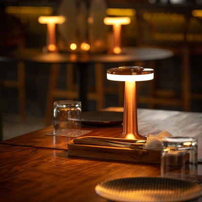 Cordless Rechargeable LED Table Lamp with Dimmable Brightness and USB-C Charging