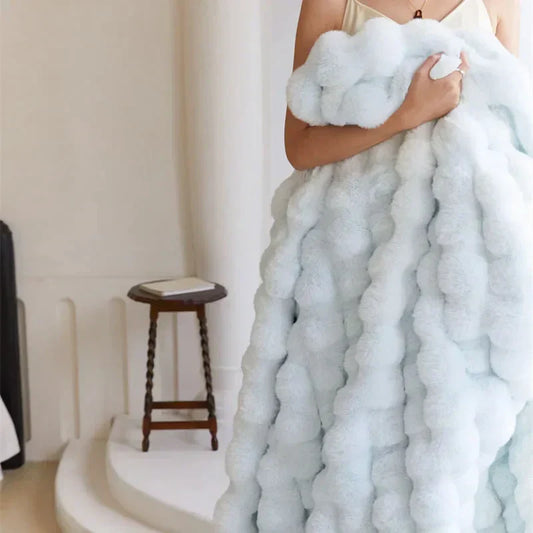 Soft Cozy Throw Blanket for Sofa and Bed with Elegant, Luxurious Warmth and Comfort