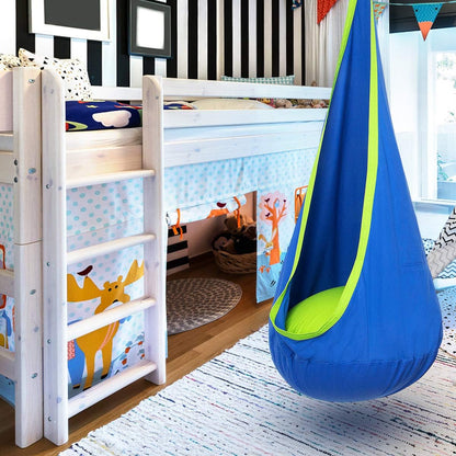 Kids' Cotton Canvas Hammock Swing - Outdoor Play & Relaxation Swing for Ages 6 and Up