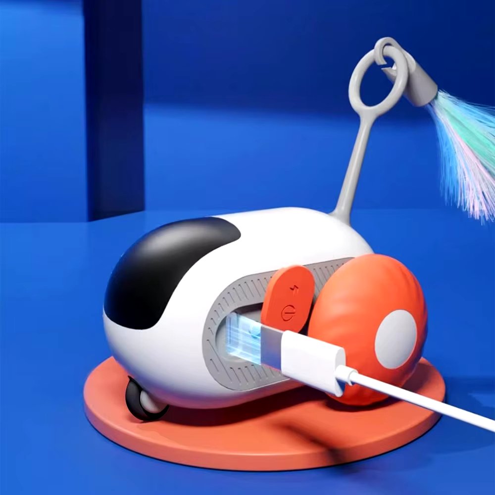 TurboChase Interactive Cat Chase Toy - Automatic Motion Play Toy for Indoor Cats & Kittens