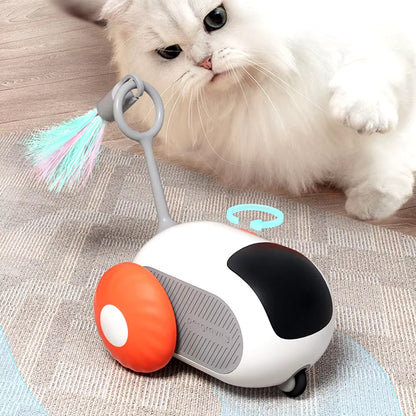TurboChase Interactive Cat Chase Toy - Automatic Motion Play Toy for Indoor Cats & Kittens