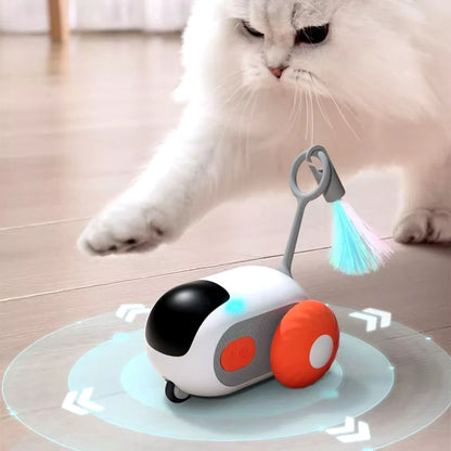TurboChase Interactive Cat Chase Toy - Automatic Motion Play Toy for Indoor Cats & Kittens