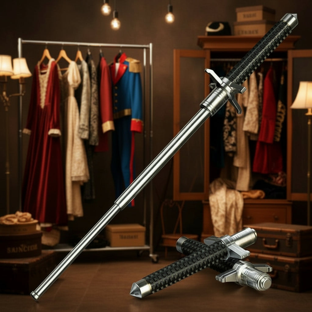 Adjustable Alloy Trekking Pole - Anti-Slip Handle Walking Stick for Hiking & Trails