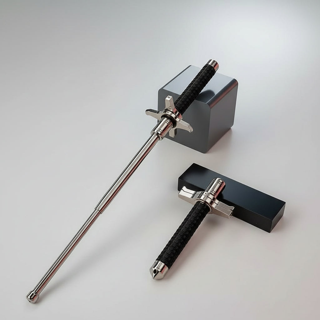 Adjustable Alloy Trekking Pole - Anti-Slip Handle Walking Stick for Hiking & Trails