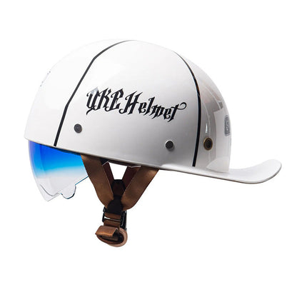 DOT Certified Baseball Style Motorcycle Half Helmet with ABS Shell, EPS Liner and Inner Sun Visor