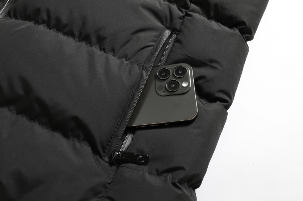 Heated Jacket with 6 Adjustable Heat Settings, Carbon Fiber Heating Zones & Windproof Nylon