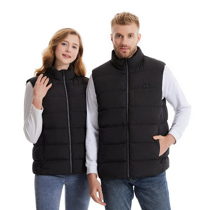 Heated Jacket with 6 Adjustable Heat Settings, Carbon Fiber Heating Zones & Windproof Nylon