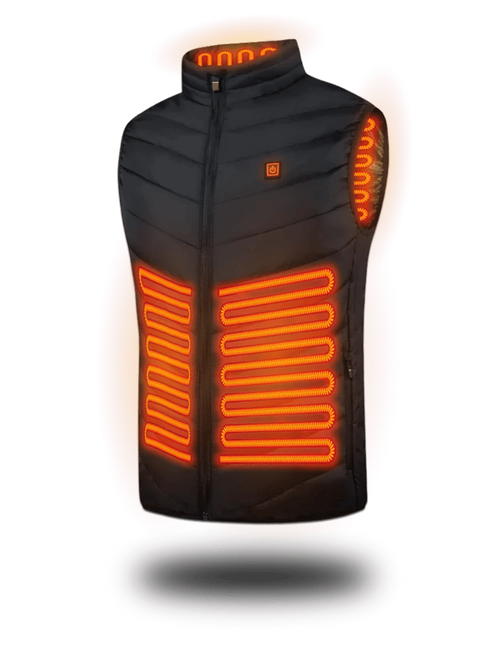 Heated Jacket with 6 Adjustable Heat Settings, Carbon Fiber Heating Zones & Windproof Nylon