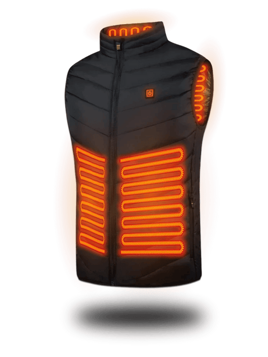 Heated Jacket with 6 Adjustable Heat Settings, Carbon Fiber Heating Zones & Windproof Nylon